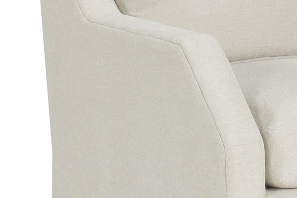 Paulina 8-Way Hand Tied Fabric 360 Swivel Pillow Back Accent Chair With Skirt