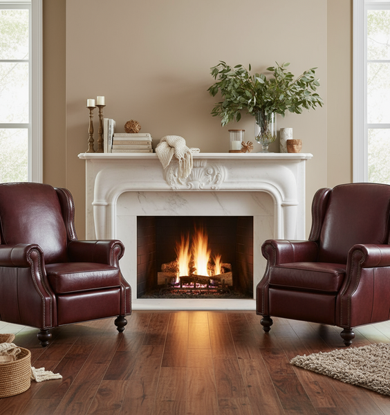 Paulson "Quick Ship" Recliner in Cornwall Leather