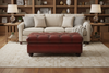 Image of Paxton Tufted 36", 48", 56", Or 65" Inch Rectangular Leather Ottoman (4 Sizes Available)
