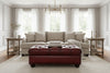 Image of Paxton Tufted 36", 48", 56", Or 65" Inch Rectangular Leather Ottoman (4 Sizes Available)