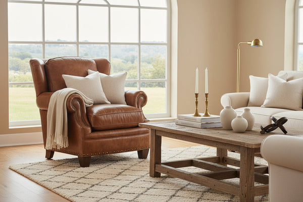 Perry Large Leather Club Chair
