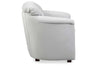 Image of Petra Fabric "Hybrid" Waterfall Pillow Back Barrel Chair With Power Footrest