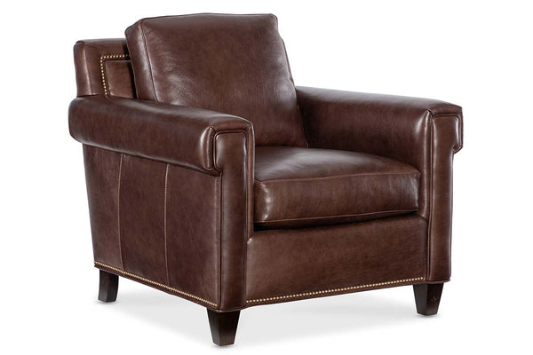 Phillip Transitional Leather Club Chair