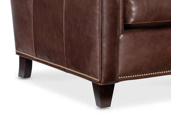 Phillip Transitional Leather Club Chair