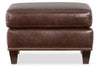Image of Phillip Transitional Leather Ottoman