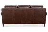 Image of Phillip 82 Inch Transitional Three Cushion Pillow Back Leather Sofa