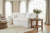 Image of Phoebe 85 Inch Slipcovered "Quick Ship" Track Arm Sofa