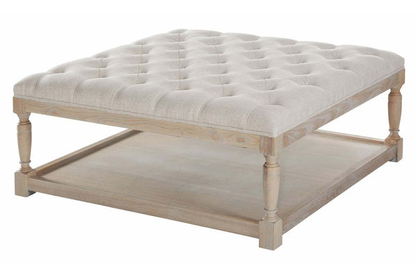 Pierce "Quick Ship" 42 Inch Square Tufted Top Ottoman