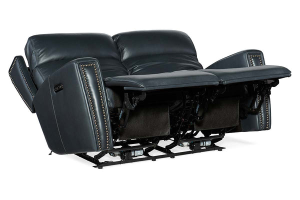 Piers Denim "Quick Ship" ZERO GRAVITY Wall Hugger Reclining Leather Living Room Furniture Collection