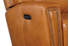 Image of Piers Honey Leather "Quick Ship" Wall Hugger Power Recliner