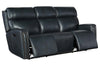 Image of Piers Denim 80 Inch "Quick Ship" ZERO GRAVITY Wall Hugger Power Leather Reclining Sofa