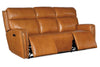 Image of Piers Honey 80 Inch "Quick Ship" ZERO GRAVITY Wall Hugger Power Leather Reclining Sofa