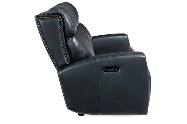 Piers Denim "Quick Ship" ZERO GRAVITY Wall Hugger Reclining Leather Living Room Furniture Collection