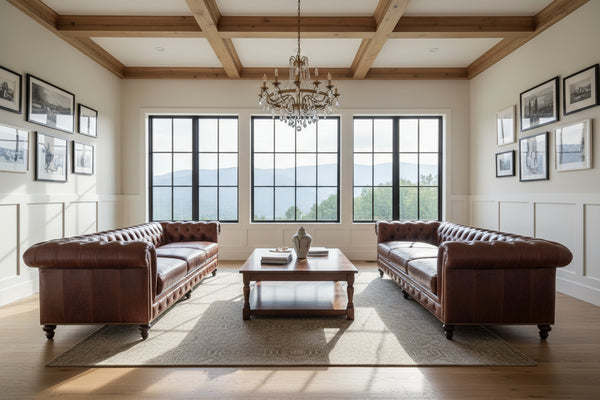 Portman 108 Inch Grand Scale Chesterfield Sofa