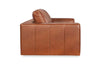 Image of Preston 108 Inch Two Cushion Wide Track Arm Leather Sofa