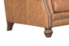 Image of Putnam Rolled Arm Leather Sectional Sofa