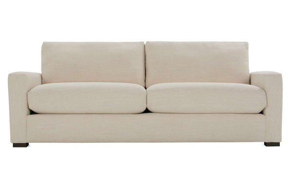 Noah 89 Inch Fabric Two Cushion Track Arm Sofa