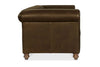 Image of Regal 108 Inch Two Cushion Shelter Arm Leather Sofa