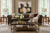 Image of Regal 108 Inch Two Cushion Shelter Arm Leather Sofa