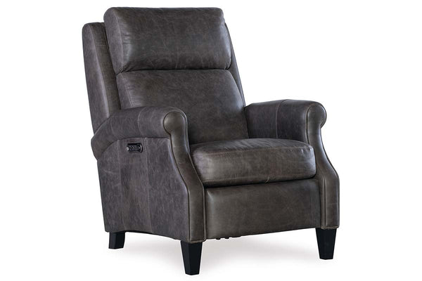 Renny Lead Dual Power "Quick Ship" Leather Transitional Recliner