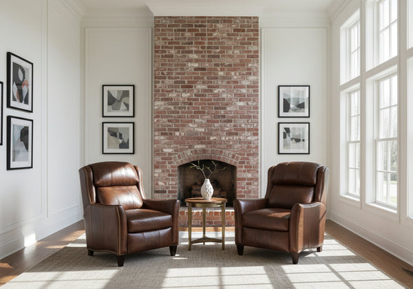 Rubin "Quick Ship" French Roast Recliner