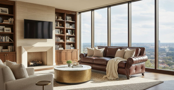 Richardson Grand Scale Leather Sleeper Sofa Collection