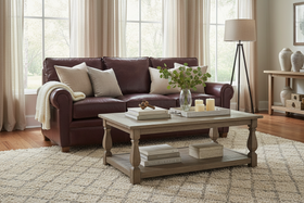 Rockefeller 87 Inch 8-Way Hand Tied Traditional Leather Pillowback Sofa - Delight In Exquisite Comfort And First-Class Quality