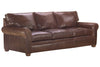 Image of Rockefeller XL 96 Inch Traditional Leather Pillowback Sofa - Unwind In A Sanctuary Of Comfort And Unmatched Quality