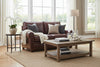 Image of Rockefeller Traditional 8-Way Hand Tied Leather Loveseat