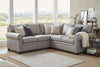 Image of Rockwell Traditional Three Piece Leather Sectional (As Configured)