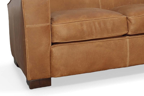 Russell 82 Inch Classic Club Style Tight Back Sofa