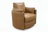 Image of Ryland Barrel Back SWIVEL Leather Recliner