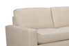 Image of Sadie Cream "Quick Ship" Three Piece Pillow Back Sectional (As Configured)