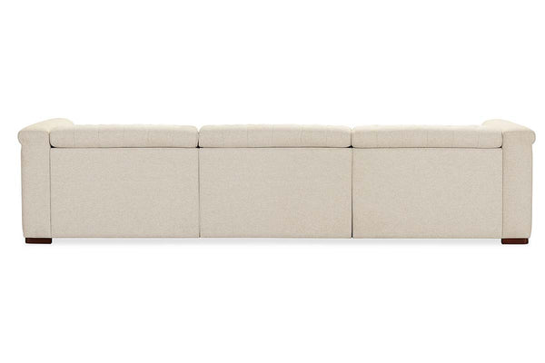 Savion Beach 126 Inch "Quick Ship" Reclining Chesterfield Sofa