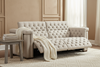 Image of Savion Beach 89 Inch "Quick Ship" Reclining Chesterfield Sofa