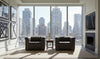 Image of Savion Gravel "Quick Ship" Leather Living Room Furniture Collection