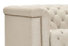 Image of Savion Beach "Quick Ship" Chesterfield Tufted Fabric Recliner (As Shown)