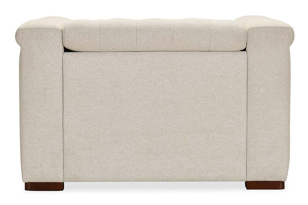 Savion Beach "Quick Ship" Chesterfield Tufted Fabric Recliner (As Shown)