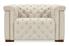 Image of Savion Beach "Quick Ship" Chesterfield Tufted Fabric Recliner (As Shown)