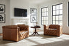 Image of Savion Coin "Quick Ship" Leather Living Room Furniture Collection