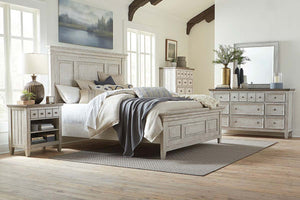 Sawyer Queen Or King Wood Panel Bed "Create Your Own Bedroom" Collection