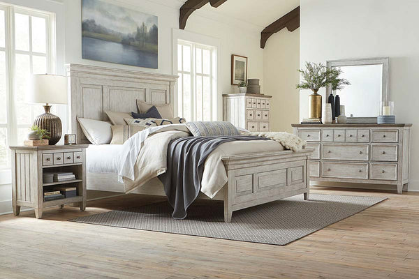 Sawyer Queen Or King Wood Panel Bed "Create Your Own Bedroom" Collection