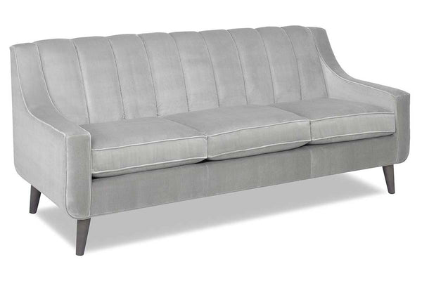 Serafina Modern 8-Way Hand Tied Sofa Collection With Vertically Ribbed Back