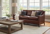 Image of Seth III 80 Inch Leather Studio Couch