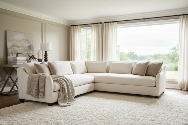 Shauna Bench Seat Wing Arm Fabric Sectional