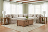 Image of Shauna Slipcovered Bench Seat Wing Arm Fabric Sectional