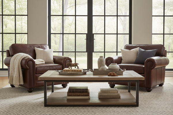 Sheffield Select-A-Size Oversized Leather Furniture Collection