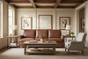 Image of Shelley Chaps "Quick Ship" Leather Living Room Furniture Collection