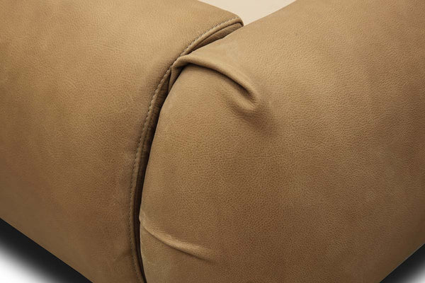 Sienna Queen & King Contemporary Leather Platform Panel Bed