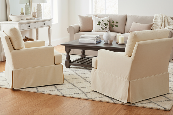 Missy HERS Size Swivel/Glider Slipcover Accent Chair